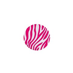 Pink Fucsia Zebra Vibes Animal Print 1  Mini Magnets by ConteMonfrey