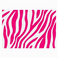 Pink Fucsia Zebra Vibes Animal Print Large Glasses Cloth (2 Sides) by ConteMonfrey