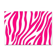 Pink Fucsia Zebra Vibes Animal Print Sticker A4 (100 Pack) by ConteMonfrey