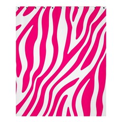 Pink Fucsia Zebra Vibes Animal Print Shower Curtain 60  X 72  (medium)  by ConteMonfrey