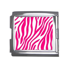 Pink Fucsia Zebra Vibes Animal Print Mega Link Italian Charm (18mm) by ConteMonfrey