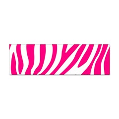 Pink Fucsia Zebra Vibes Animal Print Sticker (bumper) by ConteMonfrey