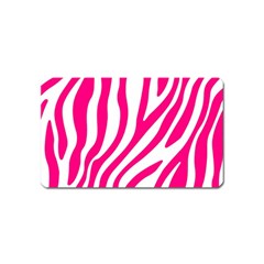 Pink Fucsia Zebra Vibes Animal Print Magnet (name Card) by ConteMonfrey