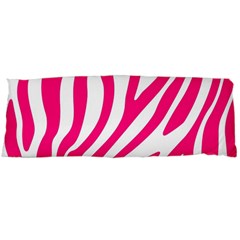 Pink Fucsia Zebra Vibes Animal Print Body Pillow Case (dakimakura) by ConteMonfrey