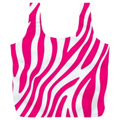 Pink Fucsia Zebra Vibes Animal Print Full Print Recycle Bag (xl) by ConteMonfrey