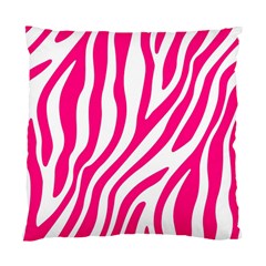 Pink Fucsia Zebra Vibes Animal Print Standard Cushion Case (two Sides) by ConteMonfrey