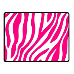 Pink Fucsia Zebra Vibes Animal Print Fleece Blanket (small) by ConteMonfrey