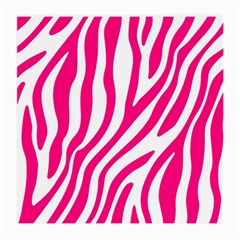 Pink Fucsia Zebra Vibes Animal Print Medium Glasses Cloth by ConteMonfrey