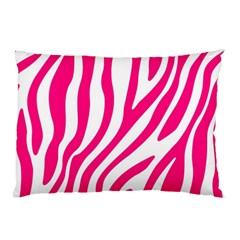 Pink Fucsia Zebra Vibes Animal Print Pillow Case by ConteMonfrey