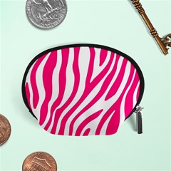 Pink Fucsia Zebra Vibes Animal Print Accessory Pouch (small) by ConteMonfrey