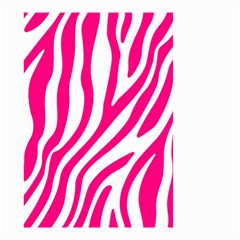 Pink Fucsia Zebra Vibes Animal Print Small Garden Flag (two Sides) by ConteMonfrey