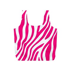 Pink Fucsia Zebra Vibes Animal Print Full Print Recycle Bag (s) by ConteMonfrey