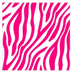 Pink Fucsia Zebra Vibes Animal Print Square Satin Scarf (36  X 36 ) by ConteMonfrey