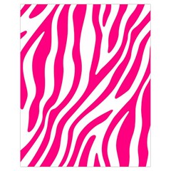 Pink Fucsia Zebra Vibes Animal Print Drawstring Bag (small) by ConteMonfrey