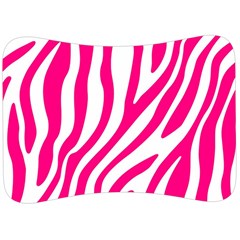 Pink Fucsia Zebra Vibes Animal Print Velour Seat Head Rest Cushion by ConteMonfrey