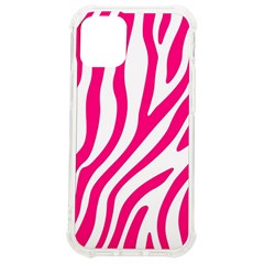 Pink Fucsia Zebra Vibes Animal Print Iphone 12 Mini Tpu Uv Print Case	 by ConteMonfrey