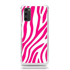 Pink Fucsia Zebra Vibes Animal Print Samsung Galaxy S20 6 2 Inch Tpu Uv Case by ConteMonfrey