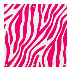 Pink Fucsia Zebra Vibes Animal Print Banner And Sign 3  X 3  by ConteMonfrey