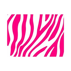 Pink Fucsia Zebra Vibes Animal Print Premium Plush Fleece Blanket (mini) by ConteMonfrey