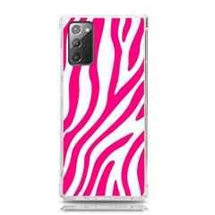 Pink Fucsia Zebra Vibes Animal Print Samsung Galaxy Note 20 Tpu Uv Case by ConteMonfrey