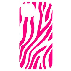 Pink Fucsia Zebra Vibes Animal Print Iphone 14 Plus Black Uv Print Case by ConteMonfrey