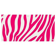 Pink Fucsia Zebra Vibes Animal Print Banner And Sign 4  X 2  by ConteMonfrey