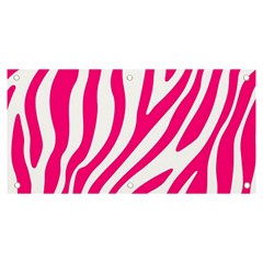 Pink Fucsia Zebra Vibes Animal Print Banner And Sign 6  X 3  by ConteMonfrey