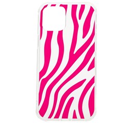 Pink Fucsia Zebra Vibes Animal Print Iphone 12 Pro Max Tpu Uv Print Case by ConteMonfrey