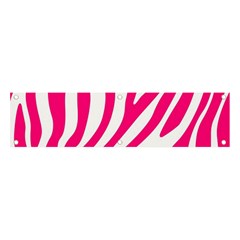 Pink Fucsia Zebra Vibes Animal Print Banner And Sign 4  X 1  by ConteMonfrey