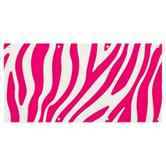 Pink Fucsia Zebra Vibes Animal Print Banner And Sign 8  X 4  by ConteMonfrey