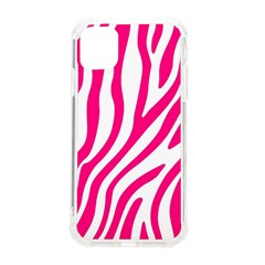 Pink Fucsia Zebra Vibes Animal Print Iphone 11 Tpu Uv Print Case by ConteMonfrey