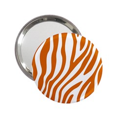 Orange Zebra Vibes Animal Print   2 25  Handbag Mirrors by ConteMonfrey