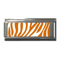 Orange Zebra Vibes Animal Print   Superlink Italian Charm (9mm) by ConteMonfrey