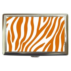 Orange Zebra Vibes Animal Print   Cigarette Money Case by ConteMonfrey