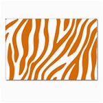 Orange Zebra Vibes Animal Print   Postcard 4 x 6  (Pkg of 10) Front