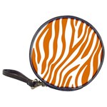 Orange Zebra Vibes Animal Print   Classic 20-CD Wallets Front