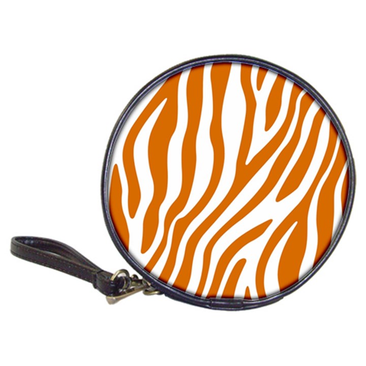 Orange Zebra Vibes Animal Print   Classic 20-CD Wallets