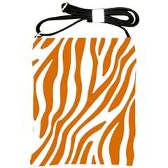 Orange Zebra Vibes Animal Print   Shoulder Sling Bag by ConteMonfrey