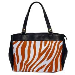 Orange Zebra Vibes Animal Print   Oversize Office Handbag by ConteMonfrey