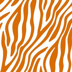 Orange Zebra Vibes Animal Print   Play Mat (square)