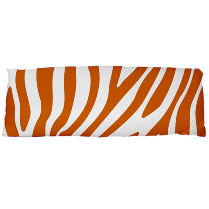 Orange Zebra Vibes Animal Print   Body Pillow Case Dakimakura (Two Sides)