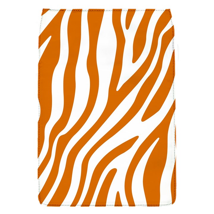 Orange Zebra Vibes Animal Print   Removable Flap Cover (S)