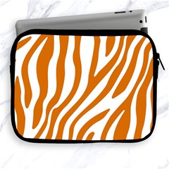 Orange Zebra Vibes Animal Print   Apple Ipad 2/3/4 Zipper Cases by ConteMonfrey