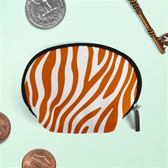 Orange Zebra Vibes Animal Print   Accessory Pouch (small) by ConteMonfrey