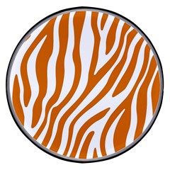 Orange Zebra Vibes Animal Print   Wireless Fast Charger(black) by ConteMonfrey