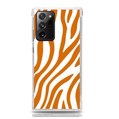 Orange Zebra Vibes Animal Print   Samsung Galaxy Note 20 Ultra Tpu Uv Case by ConteMonfrey