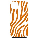 Orange Zebra Vibes Animal Print   iPhone 14 Plus Black UV Print Case Front