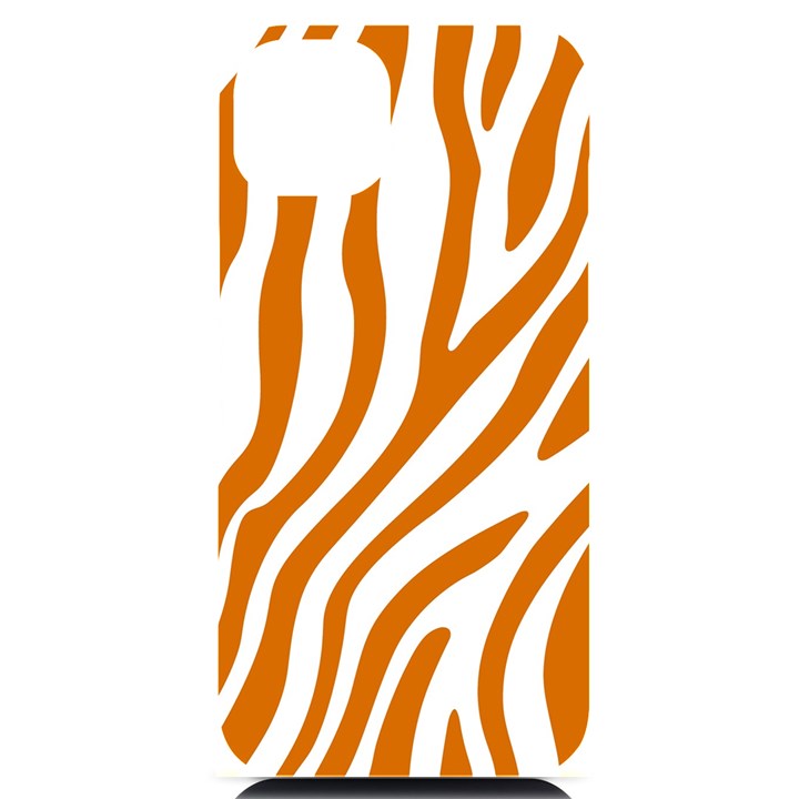 Orange Zebra Vibes Animal Print   iPhone 14 Plus Black UV Print Case