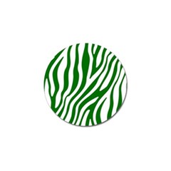 Dark Green Zebra Vibes Animal Print Golf Ball Marker (10 Pack) by ConteMonfrey