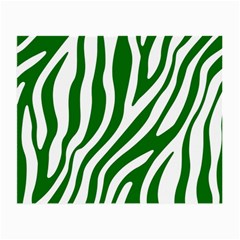 Dark Green Zebra Vibes Animal Print Small Glasses Cloth by ConteMonfrey